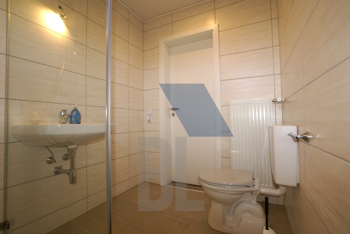 Einliegerwohnung  Bad mit Dusche und WC 